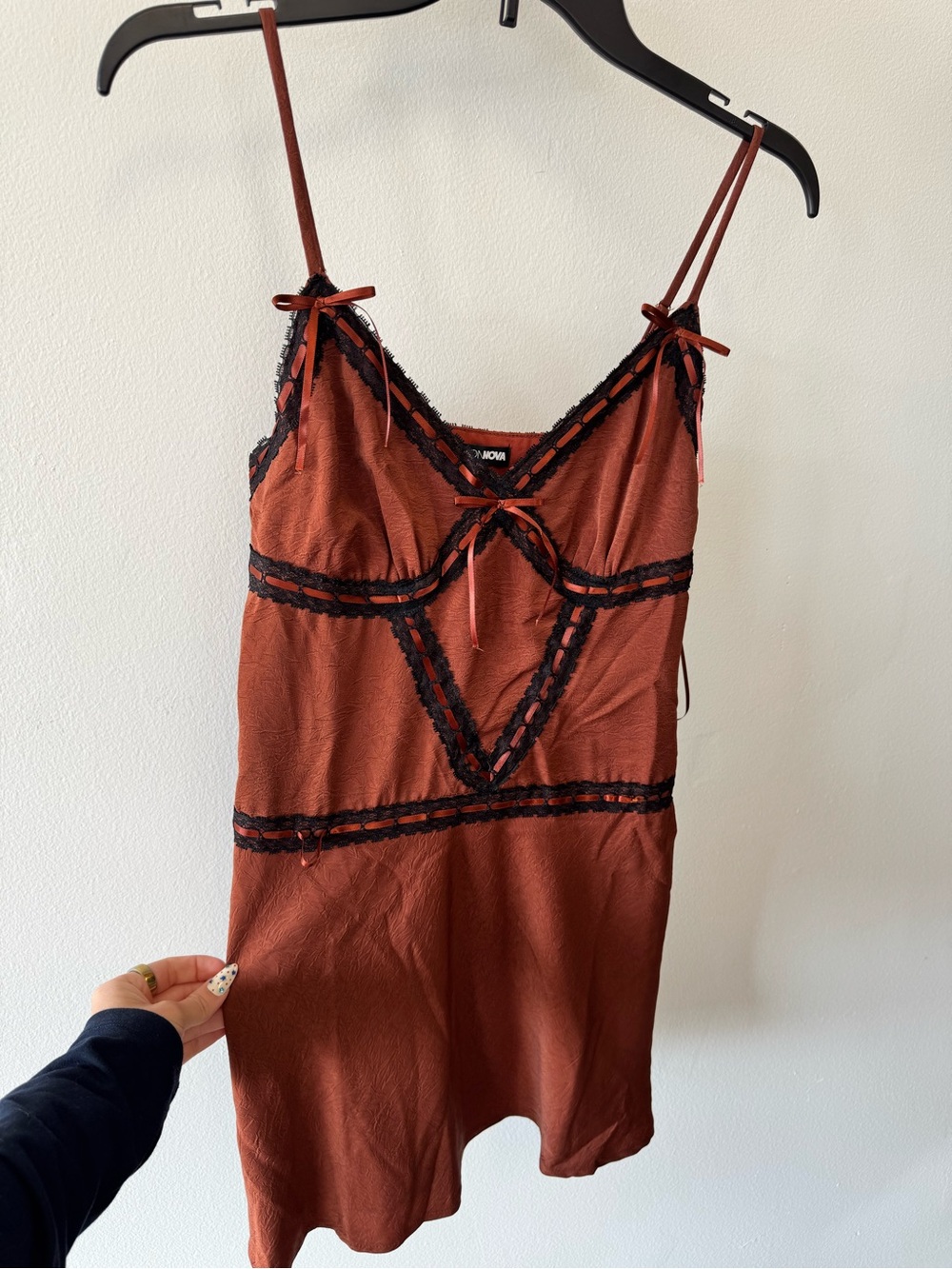 Fashion Nova Burnt Orange Mini Dress